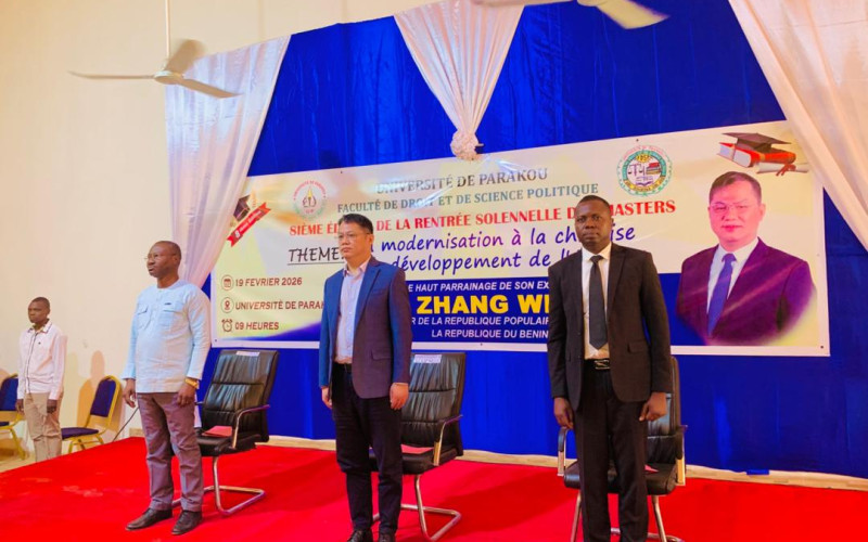 Rentrée solennelle des masters de la Fdsp de l'université de Parakou : La 8ᵉ édition célébrée sous le haut parrainage de l'Ambassadeur Zhang Wei
